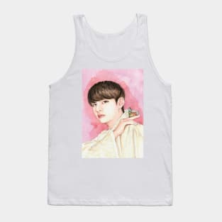 Kim Taehyung with Butterfly Tank Top